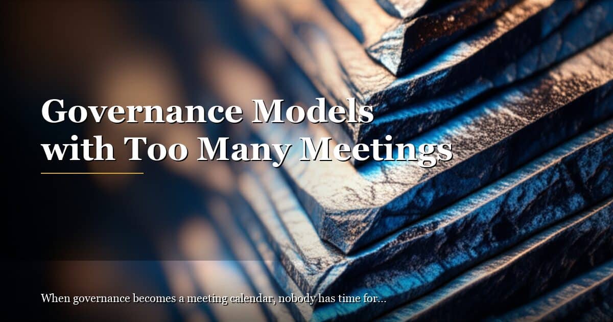 Decision Rights: The Lightest Governance That Works