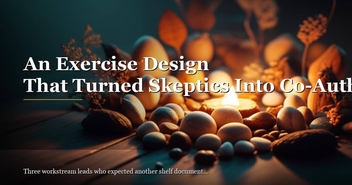 An Exercise Design That Turned Skeptics Into Co-Authors