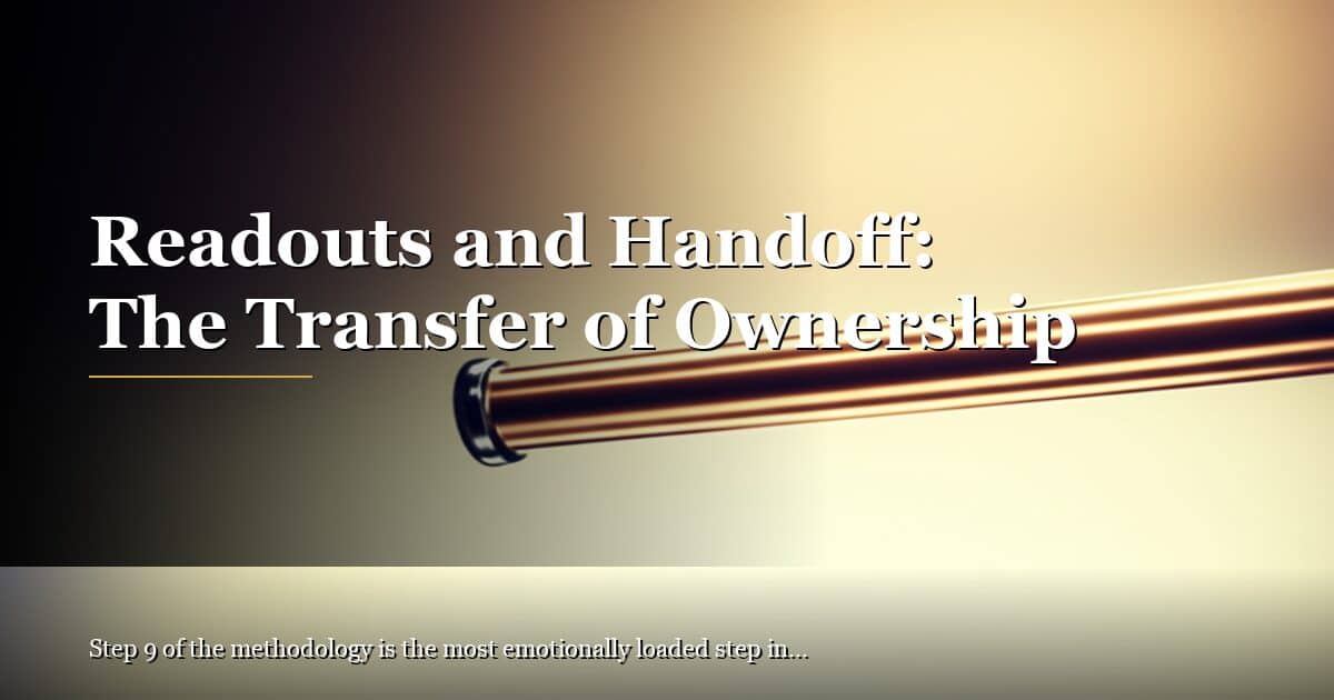 Readouts and Handoff: The Transfer of Ownership